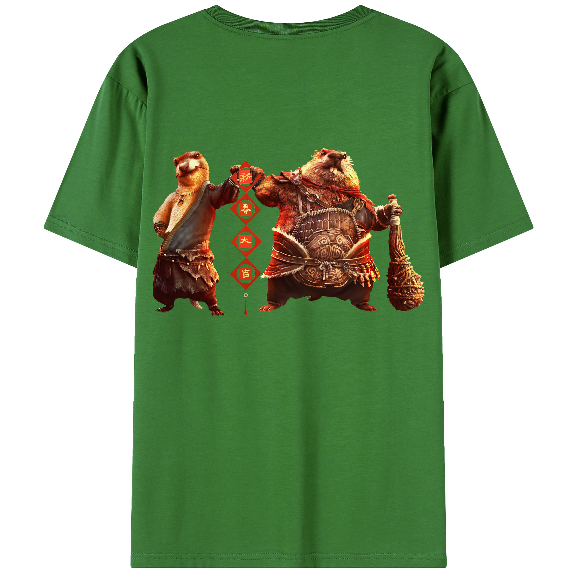 （画像用） Ne Zha 2 ナタ 魔童の大暴れ レディース半袖Tシャツ(バックプリント)